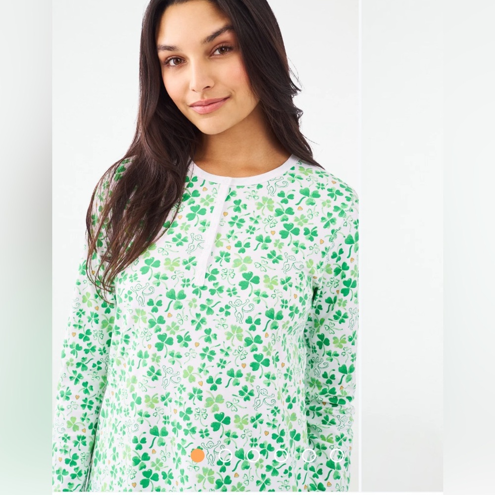 Roller Rabbit Painted Shamrock PJ’s- size medium